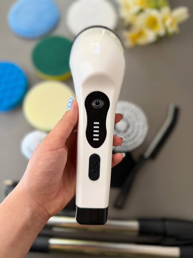 فرچه شستشو برقی شارژی ضد آب JY-6010 اورجینال | 9 سری کاربردی با صفحه نمایش LED